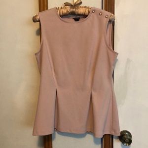 Ann Taylor peplum pink blouse